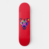 Alexander's Dog rood skateboard (Voorkant)