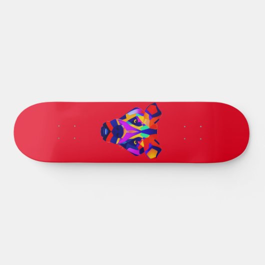 Alexander's Dog rood skateboard (Horizontaal)
