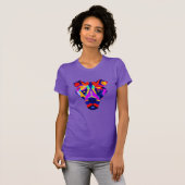 Alexander's Dog vrouwen paarse slanke T-shirt (Voorkant volledig)