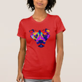 Alexander's Dog vrouwen rood slank T-shirt (Voorkant)