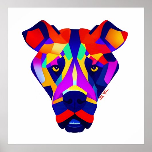 Alexander's Dog white value matte poster (Voorkant)