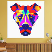 Alexander's Dog witte canvasprint Canvas Afdruk (Insitu (Woonkamer))