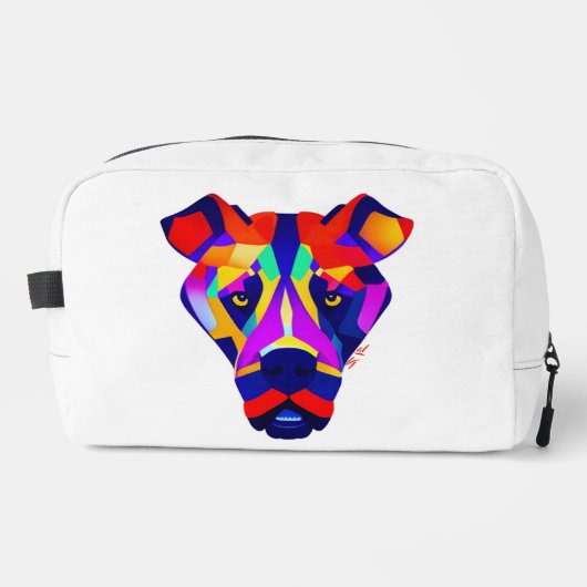 Alexander's Dog witte dopp kit toilet tas (Voorkant)