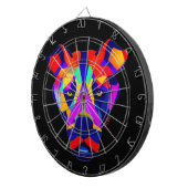 Alexander's Dog zwart dartboard Dartbord (Voorkant Rechts)