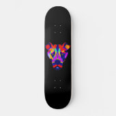 Alexander's Dog zwart skateboard (Voorkant)