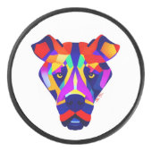 Alexander's Hond witte hockey puck (Voorkant)