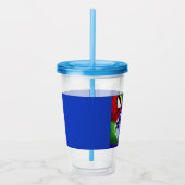 Alexander's kat blauw acryl tumbler drinkbeker (Rechts)