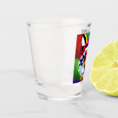 Alexander's kat schot glas (Links)