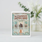 Alexander's Ragtime Band  Songbook Hoesje Briefkaart (Staand voorkant)