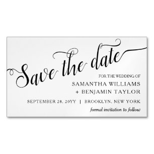 Alexandra Budget Save the Date Magnets Magnetisch Visitekaartje