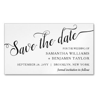 Alexandra Budget Save the Date Magnets Magnetisch Visitekaartje