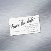 Alexandra Budget Save the Date Magnets Magnetisch Visitekaartje (Voorbeeld)