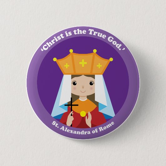 Alexandra de Rome Ronde Button 5,7 Cm (Voorkant)