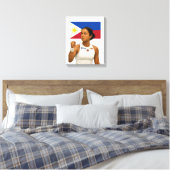 Alexandra Eala – Guadalajara Kampioen 2025 Canvas Afdruk (Insitu (Slaapkamer))