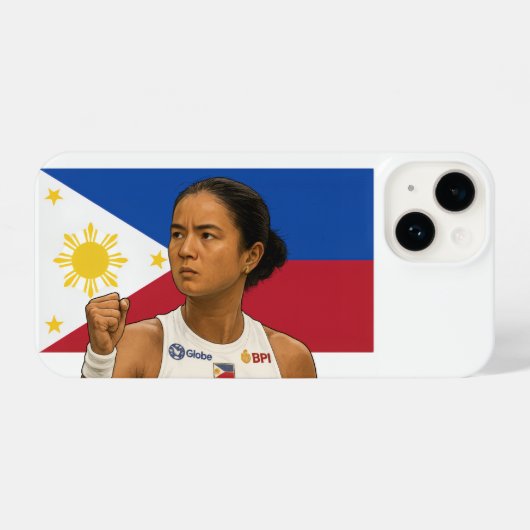 Alexandra Eala – Guadalajara Kampioen 2025 iPhone Hoesje (Achterkant horizontaal)