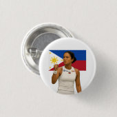 Alexandra Eala – Guadalajara Kampioen 2025 Ronde Button 3,2 Cm (Voorkant /achterkant)