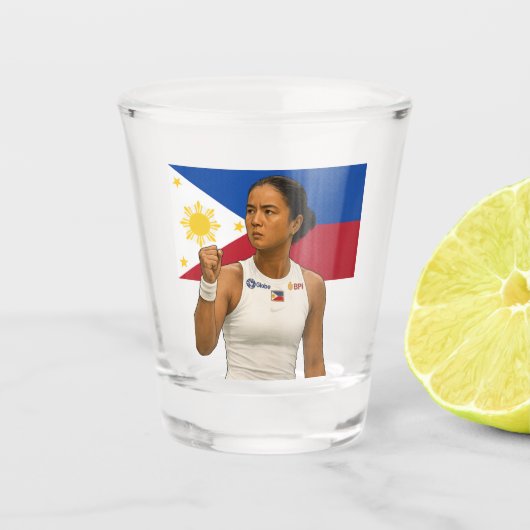 Alexandra Eala – Guadalajara Kampioen 2025 Shot Glas (Voorkant)