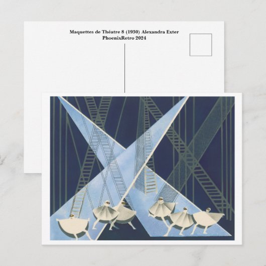 Alexandra Exter Feestdagenkaart (Voorkant / Achterkant)