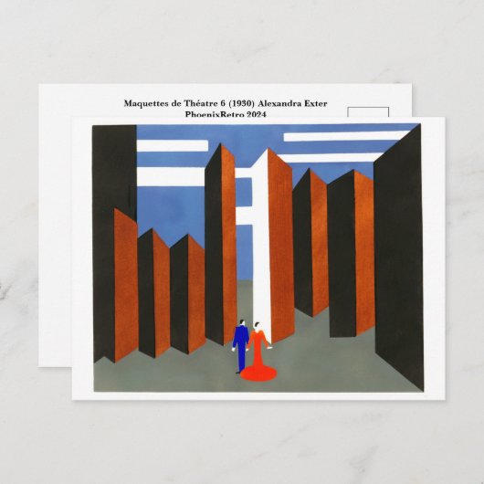 Alexandra Exter Feestdagenkaart (Voorkant / Achterkant)