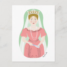 Alexandra Feodorovna Romanova Matryoshka-Briefkaar Briefkaart