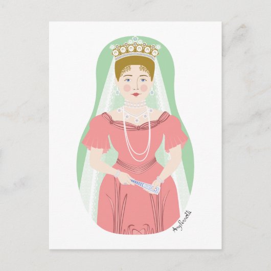 Alexandra Feodorovna Romanova Matryoshka-Briefkaar Briefkaart (Voorkant)