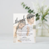 Alexandra Foto Bruiloftsreceptie Dank Je Briefkaart (Staand voorkant)