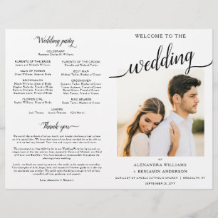 Alexandra katholieke Wedding Mass Ceremony Program