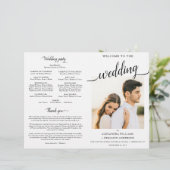 Alexandra katholieke Wedding Mass Ceremony Program (Staand voorkant)