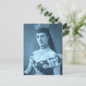 Alexandra van Denemarken, prinses blauw Briefkaart (Staand voorkant)