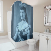 Alexandra van Denemarken, prinses blauw Douchegordijn (In situ)