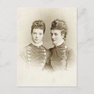Alexandra van Engeland en zus Empress Marie Briefkaart