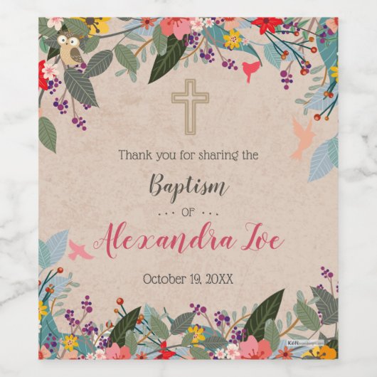 Alexandra Wine Fles Etiket (Enkel label)