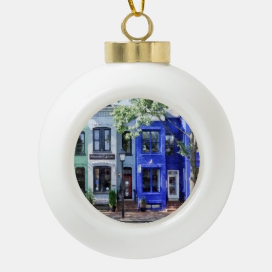 Alexandrai A Keramische Bal Ornament (Voorkant)