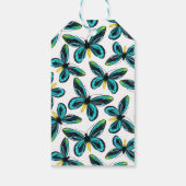 Alexandra's vogelvleugelvlinder cadeaulabel (Achterkant)