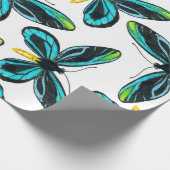 Alexandra's vogelvleugelvlinder cadeaupapier (Hoek)