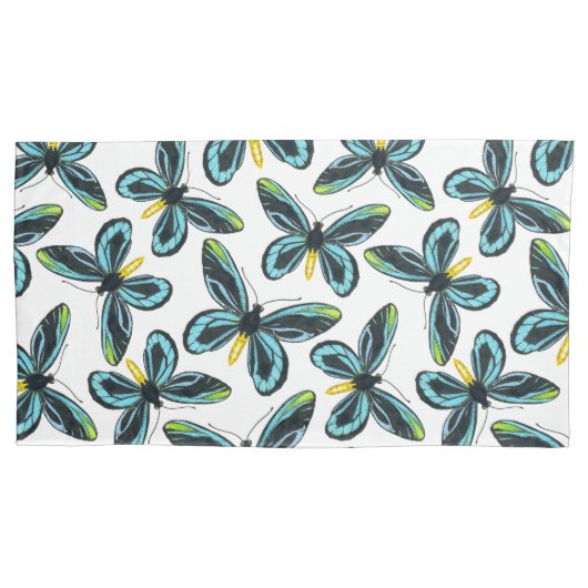 Alexandra's vogelvleugelvlinder kussensloop (Voorkant-Links)