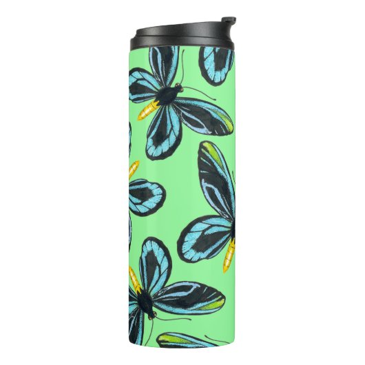 Alexandra's vogelvleugelvlinder thermosbeker (Gedraaid links)