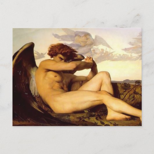 Alexandre Cabanel - Fallen Angel Briefkaart (Voorkant)