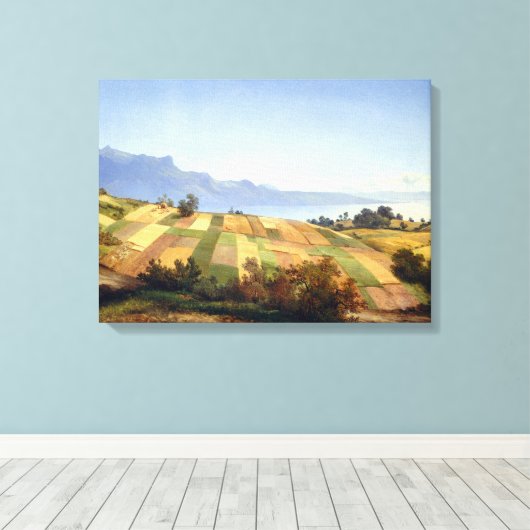 Alexandre Calame Zwitsers landschap Canvas Afdruk (Insitu (Houten vloer))
