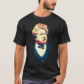 Alexandre Dumas beroemde Franse dichter en schrijv T-shirt (Voorkant)