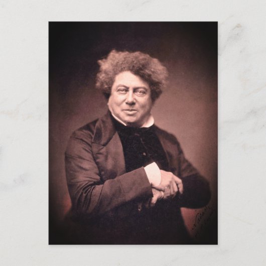 Alexandre Dumas Briefkaart (Voorkant)