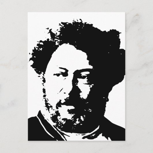 Alexandre Dumas Briefkaart (Voorkant)