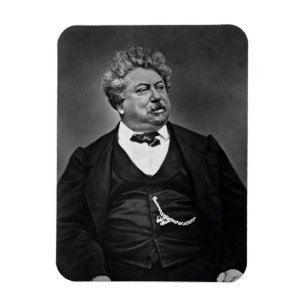 Alexandre Dumas pere (1802-70) uit 'Galerie Cont' Magneet