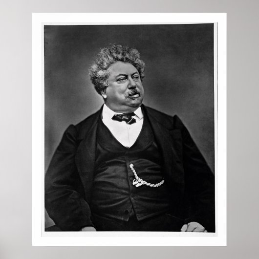 Alexandre Dumas pere (1802-70) uit 'Galerie Cont' Poster (Voorkant)