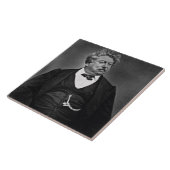 Alexandre Dumas pere (1802-70) uit 'Galerie Cont' Tegeltje (Zijkant)