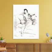 Alexandre Dumas Pere Canvas Afdruk (Insitu (Woonkamer))