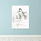 Alexandre Dumas Pere Canvas Afdruk (Insitu (Houten vloer))