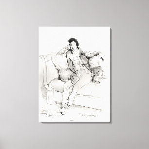 Alexandre Dumas Pere Canvas Afdruk