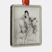 Alexandre Dumas Pere Metalen Ornament (Rechts)
