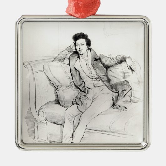 Alexandre Dumas Pere Metalen Ornament (Voorkant)